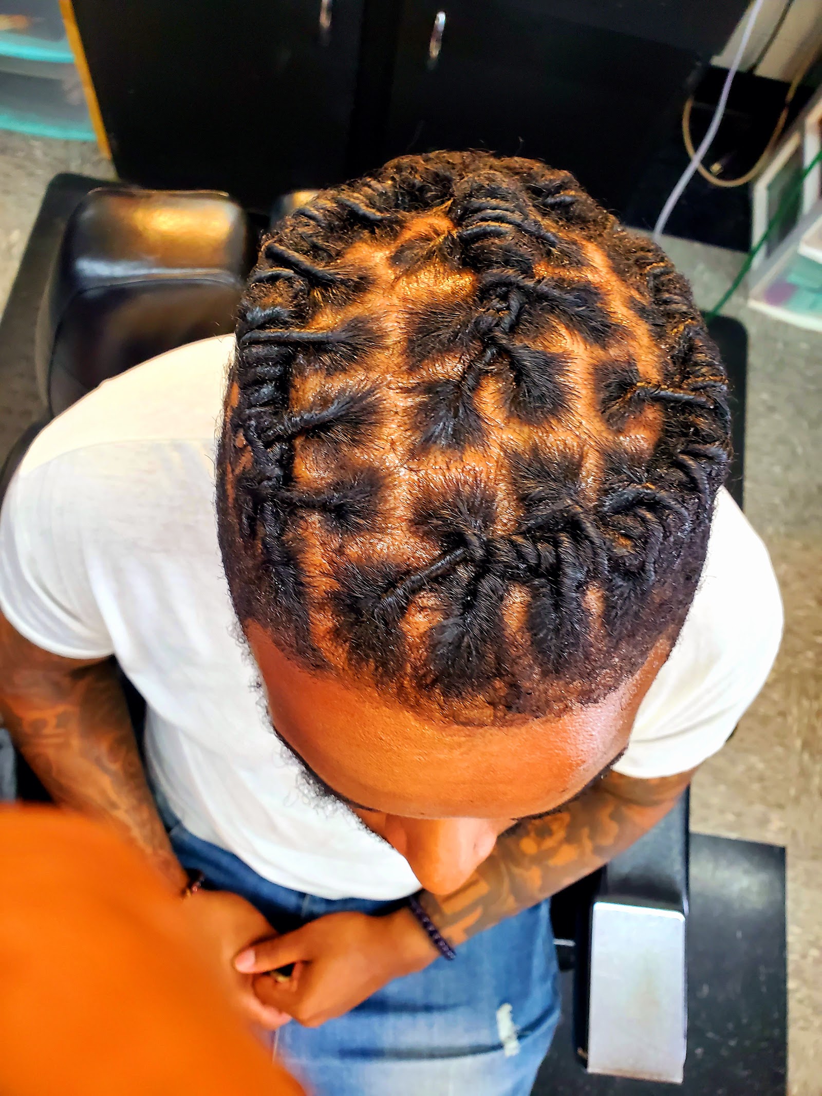 Inside Leonards Barber & Beauty Shop